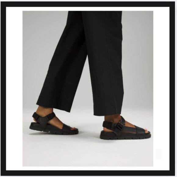 Lululemon City Sleek 5 Pocket Wide-Leg High Rise 7/8 Length Pant - Picture 2 of 5